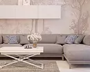 Fotomural Na sala de estar Interior: 60+ fermosas solucións 9888_110
