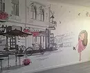 Muro mural en la salono interno: 60+ belaj solvoj 9888_16