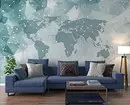 Fotomural Na sala de estar Interior: 60+ fermosas solucións 9888_29