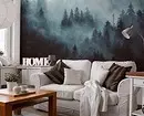 جدارية جدارية في غرفة المعيشة الداخلية: 60+ حلول جميلة 9888_30