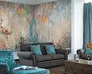 Murale murale dans le salon intérieur: 60+ belles solutions 9888_36