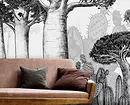 Vægmaleri i stuen interiør: 60 + smukke løsninger 9888_4