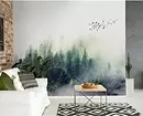 Qonaq otağında divar mural: 60+ gözəl həllər 9888_43