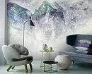 Fotomural Na sala de estar Interior: 60+ fermosas solucións 9888_6