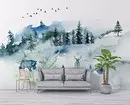 Muro mural en la salono interno: 60+ belaj solvoj 9888_60