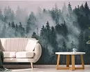 Fotomural Na sala de estar Interior: 60+ fermosas solucións 9888_61