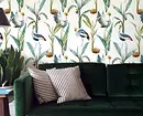 Wall mural sa living room interior: 60+ magagandang solusyon 9888_77