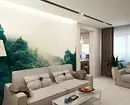 Mural mural a la sala d'estar Interior: 60+ belles solucions 9888_8