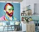Mural mural a la sala d'estar Interior: 60+ belles solucions 9888_80