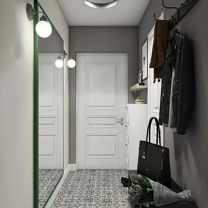 Σχεδιασμός ενός μικρού διάδρομου στο Χρουστσόφ: Μυστικά του αρμόδιου σχεδιασμού 9913_56