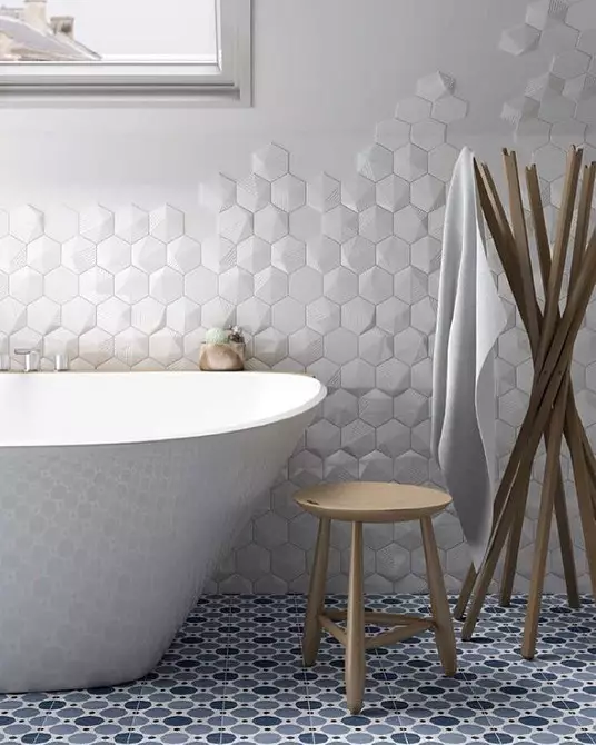 Kā izvēlēties vannas istabas flīzes: salīdziniet izmērus, krāsu un dizainu 9919_37