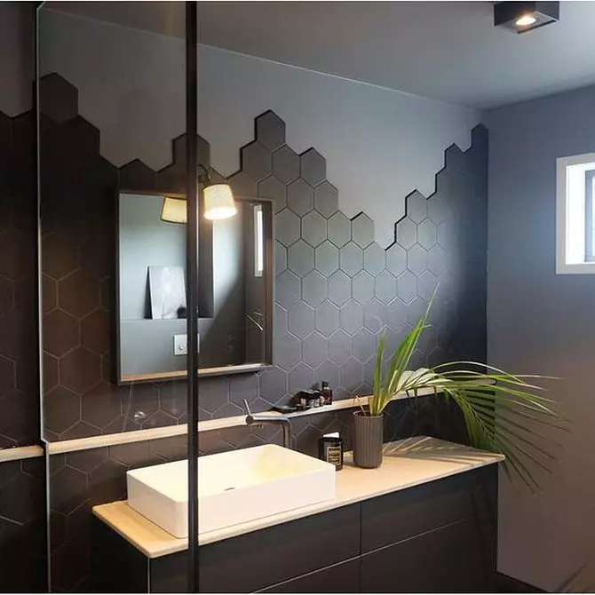 Hur man väljer badrumsplattor: Jämför storlekar, Färg och design 9919_38