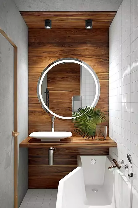12 बाथरुमचे डिझाइन प्रकल्प जे आपल्याला उदासीन सोडणार नाहीत 9934_30