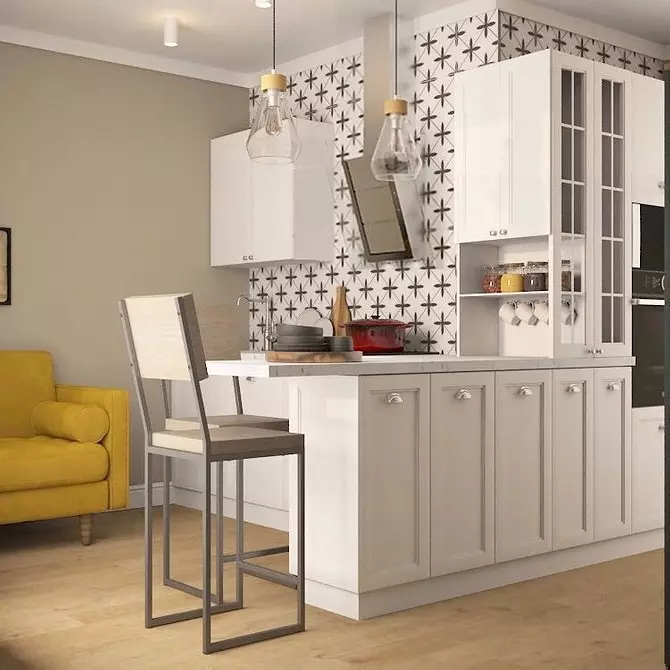 Kapuuts köögis sisustus: 30+ disaini ideed harmoonilise majutuse jaoks 9935_29