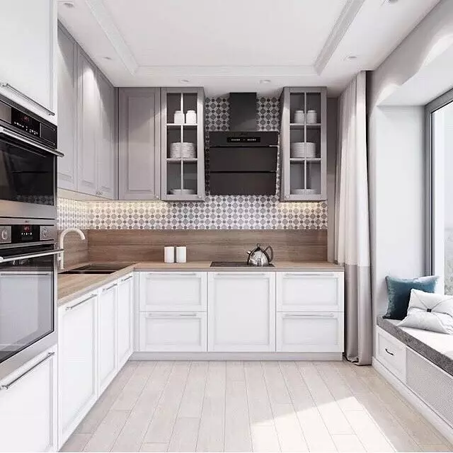 Tudung dalam dapur interior: 30+ ide desain untuk akomodasi yang harmonis 9935_31