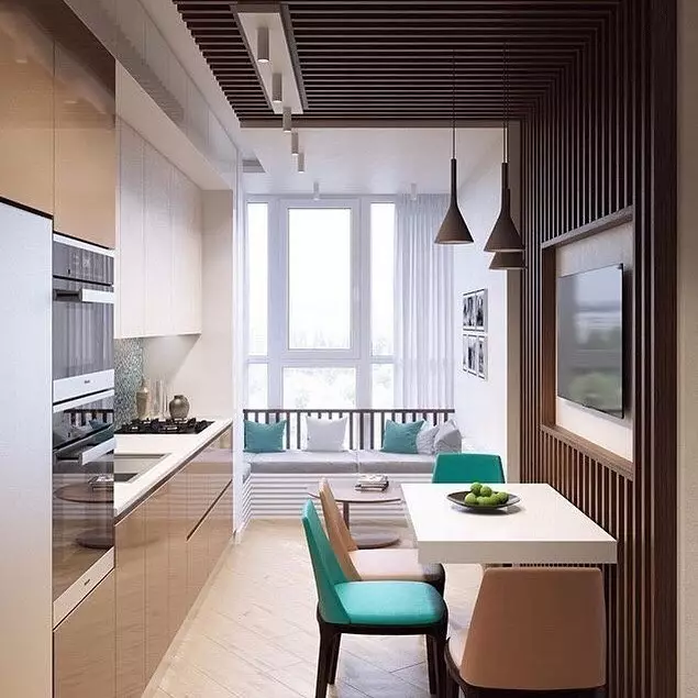 أغطية في المطبخ الداخلية: 30+ أفكار التصميم للإقامة المتناغم 9935_77