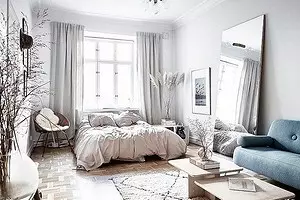 Stile scandinavo nell'interno della camera da letto: 50 bellissimi esempi 9947_1