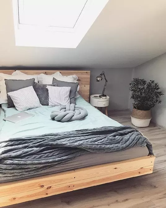 Skandinavisk stil i sovrummet interiör: 50 vackra exempel 9947_101