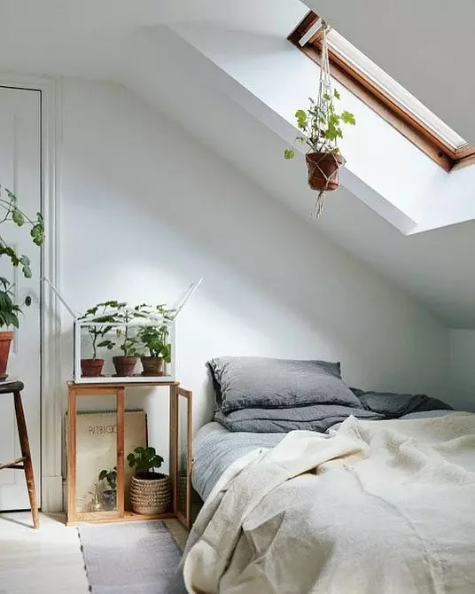 Scandinavian tyyli makuuhuoneen sisustus: 50 kauniita esimerkkejä 9947_102
