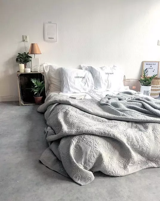 Gaya Skandinavia di interior kamar tidur: 50 contoh indah 9947_29