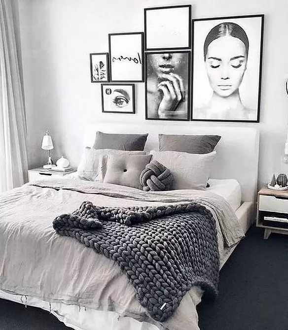 Style scandinave dans la chambre à coucher Intérieur: 50 beaux exemples 9947_34