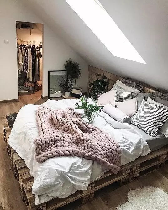 Skandynawski styl w sypialni wnętrze: 50 pięknych przykładów 9947_72