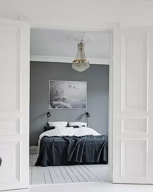 Scandinavian tyyli makuuhuoneen sisustus: 50 kauniita esimerkkejä 9947_81