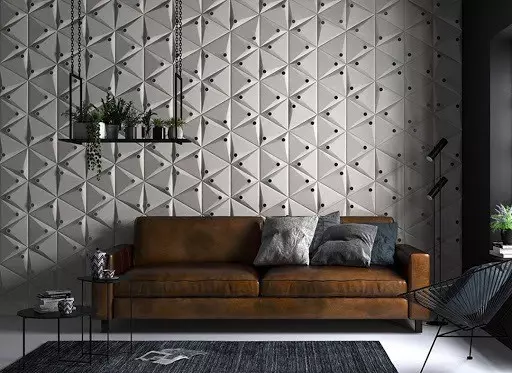 Bagaimana untuk menghiasi dinding di atas sofa: idea yang mudah dan rumit 9959_102