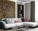 Bagaimana untuk menghiasi dinding di atas sofa: idea yang mudah dan rumit 9959_13