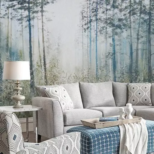 Bagaimana untuk menghiasi dinding di atas sofa: idea yang mudah dan rumit 9959_79