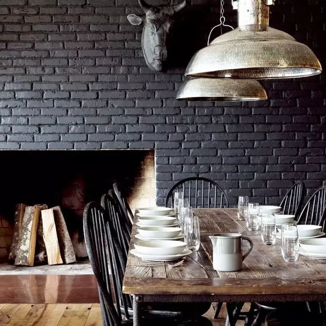 Wallpaper under the brick in the interior: Tips for choosing and 70+ design ideas 9960_139