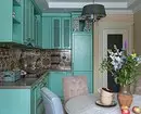 Interior Dapur Provence dengan Mint Garnitur dan Apron Patchwork 9962_4