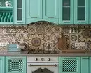 Interiér Provence kuchyně s mátou Garnitur a patchwork APRON 9962_7