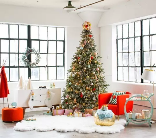 Crear un ambiente festivo: 9 ideas para decoración de interiores Cajas de regalo 9963_41