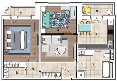 Chepụta obere oku maka ezinụlọ ahụ: otu esi akwa ụmụ zuru oke n'ime ụlọ 9970_19