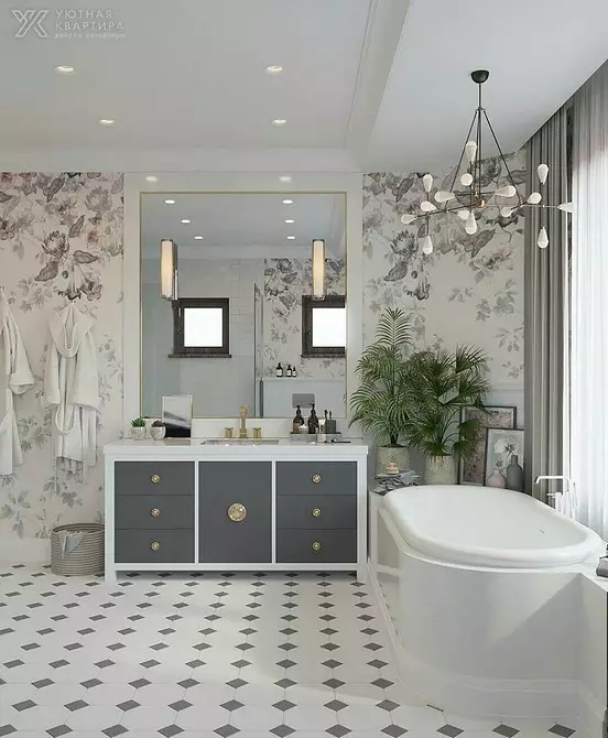 बाथरूम डिजाइन शौचालयको साथ मिल्यो: दर्ता सुझावहरू र 700+ सफल विकल्पहरू 9974_141
