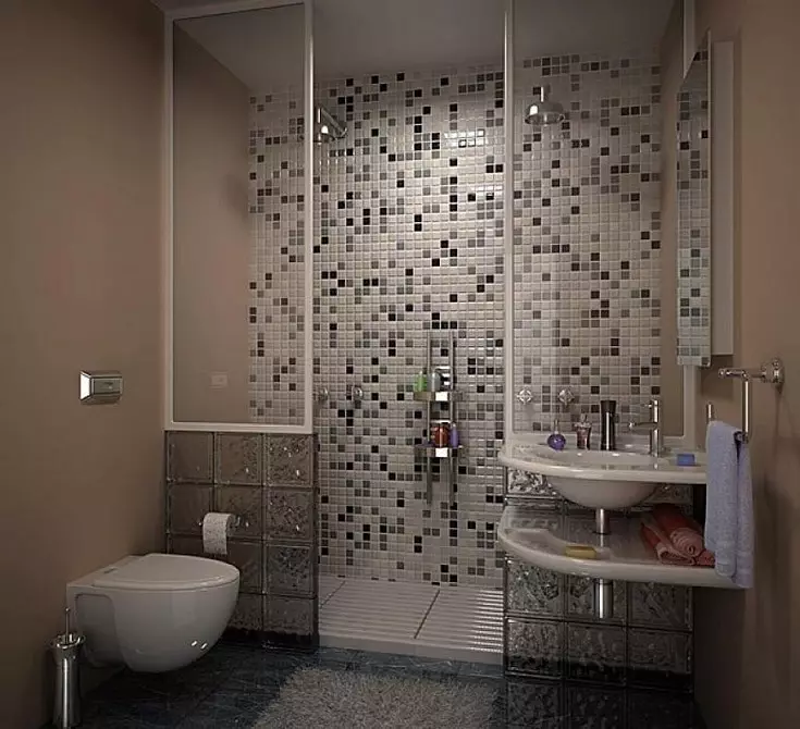 बाथरूम डिजाइन शौचालयको साथ मिल्यो: दर्ता सुझावहरू र 700+ सफल विकल्पहरू 9974_143