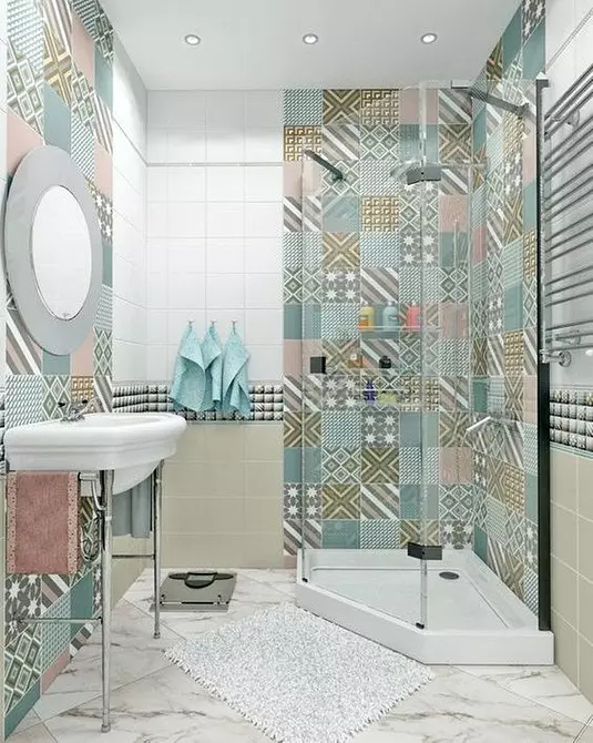 Design de salle de bain combinés avec toilettes: conseils d'inscription et plus de 70 options réussies 9974_150