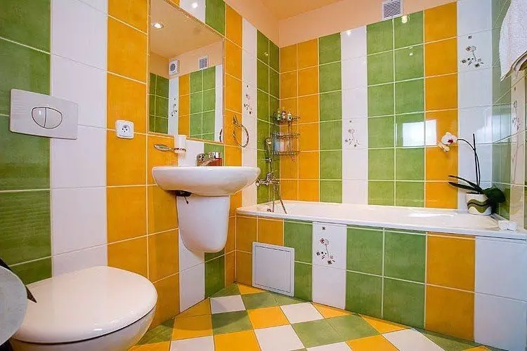 Desain kamar mandi digabungake karo jamban: Tips Pendian lan 70+ pilihan sing sukses 9974_155