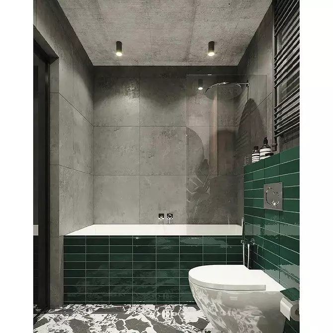 Desain kamar mandi digabungake karo jamban: Tips Pendian lan 70+ pilihan sing sukses 9974_161