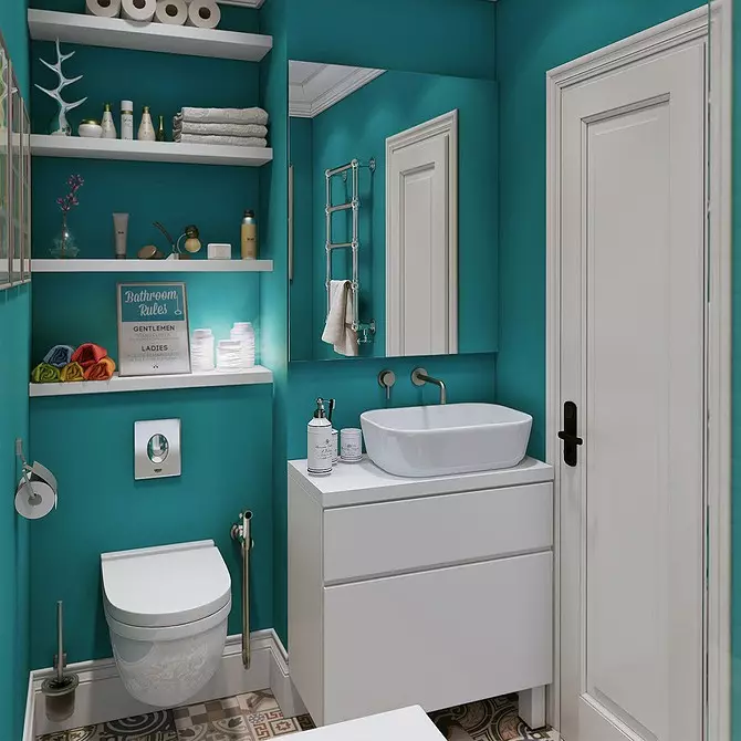 Designul de baie combinat cu toaletă: sfaturi de înregistrare și 70 de opțiuni de succes 9974_163