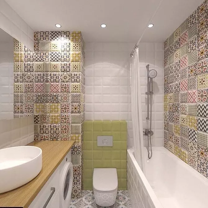 تصميم الحمام مجتمعة مع المرحاض: نصائح التسجيل و 70+ خيارات ناجحة 9974_33