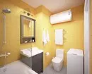 Desain kamar mandi digabungake karo jamban: Tips Pendian lan 70+ pilihan sing sukses 9974_36