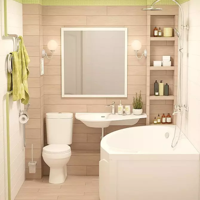 עיצוב חדר אמבטיה בשילוב עם שירותים: רישום טיפים ו 70 + אפשרויות מוצלחות 9974_39