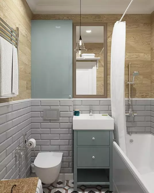 Design kopalnice v kombinaciji z WC: Nasveti za registracijo in 70+ Uspešnih možnosti 9974_60