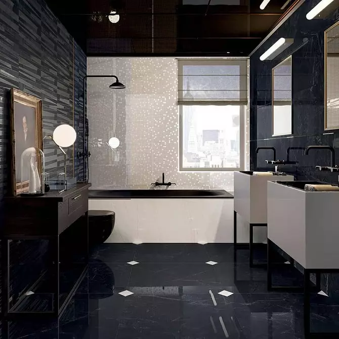 Vannas istabas dizains apvienots ar tualeti: reģistrācijas padomi un 70+ veiksmīgas iespējas 9974_66