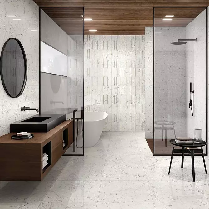 Design de salle de bain combinés avec toilettes: conseils d'inscription et plus de 70 options réussies 9974_68