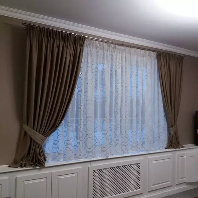 選擇臥室裡的窗台的短窗簾：50個最佳選擇照片 9978_15