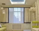 Choisissez des rideaux courts au Windowsill dans la chambre à coucher: 50 meilleures options avec photos 9978_19