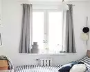 Choisissez des rideaux courts au Windowsill dans la chambre à coucher: 50 meilleures options avec photos 9978_21
